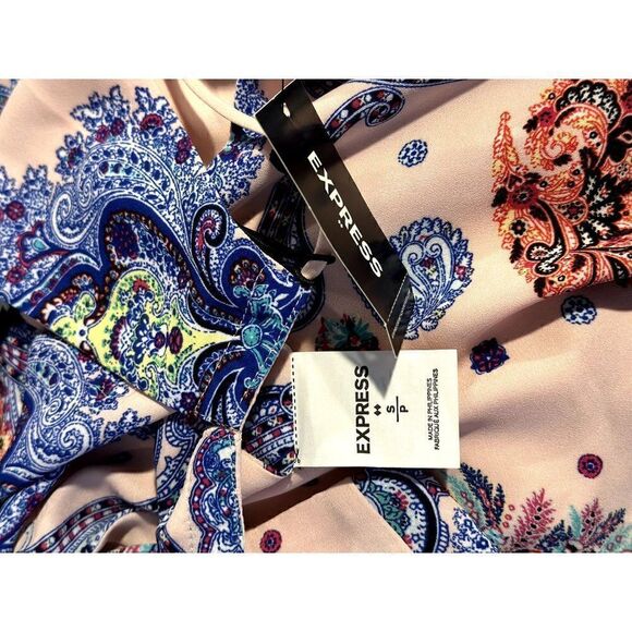 Express NWT Paisley Tank in Pink Size S - Picture 4 of 4